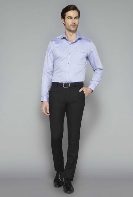 West Street Black Flat Front Trouser West Street Black Flat Front Trouser