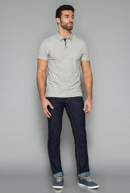 Westsport Mens Dark Blue Regular Fit Jeans Westsport Mens Dark Blue Regular Fit Jeans