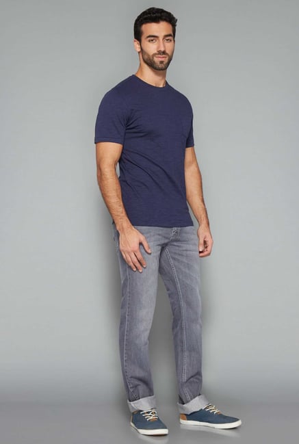 Westsport Mens Grey Regular Fit Jeans Westsport Mens Grey Regular Fit Jeans