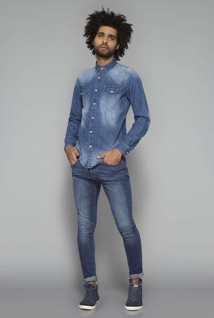 Nuon by Westside Blue High Rise Skinny Fit Jeans Nuon by Westside Blue High Rise Skinny Fit Jeans