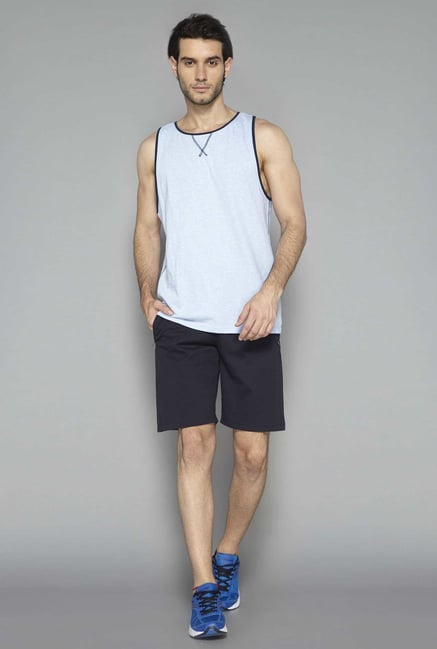 Westsport Active Navy Solid Cotton Shorts Westsport Active Navy Solid Cotton Shorts
