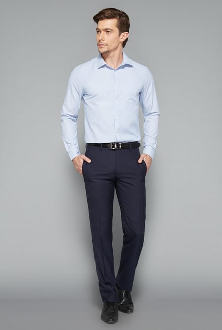 Weststreet Blue Pin Stripes Formal Shirt Weststreet Blue Pin Stripes Formal Shirt