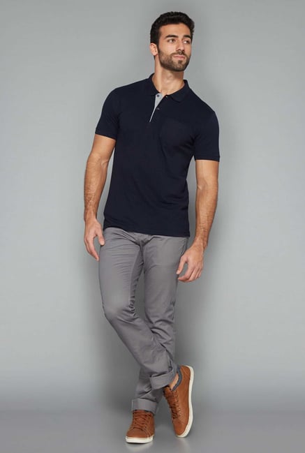 Westsport Mens Navy Polo T Shirt Westsport Mens Navy Polo T Shirt