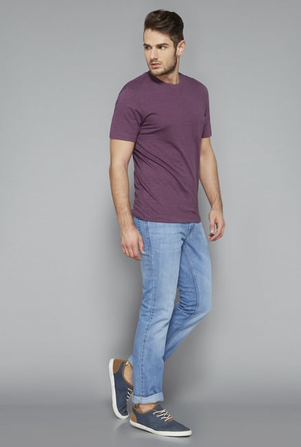 Westsport Purple Crew Neck T Shirt Westsport Purple Crew Neck T Shirt