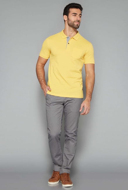 Westsport Mens Yellow Polo T Shirt Westsport Mens Yellow Polo T Shirt