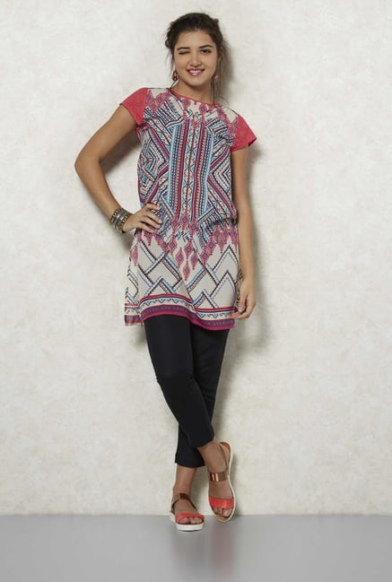 Fusion Beats Multicolor Ojal Kurta Fusion Beats Multicolor Ojal Kurta