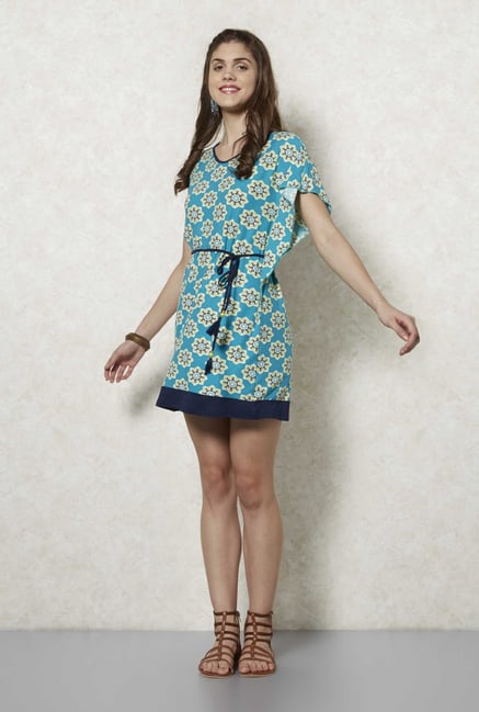 Fusion Beats Turquoise Nazu Dress Fusion Beats Turquoise Nazu Dress