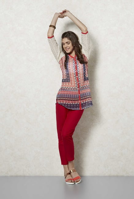 Fusion Beats Coral Osho Kurta Fusion Beats Coral Osho Kurta