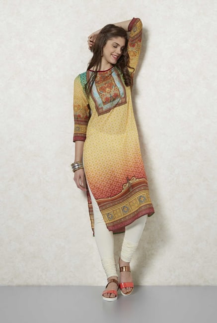 Fusion Beats Rust Printed Digi Kurta Fusion Beats Rust Printed Digi Kurta