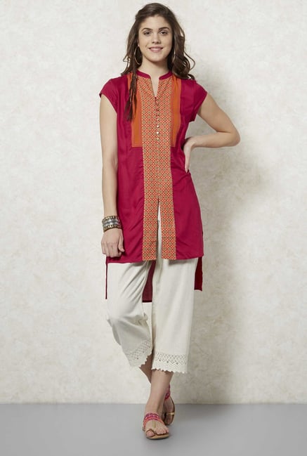 Fusion Beats Fuchsia Printed Tunic Fusion Beats Fuchsia Printed Tunic