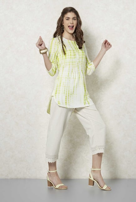 Fusion Beats Lime Printed Tunic Fusion Beats Lime Printed Tunic