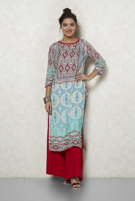 Fusion Beats Multicolor Digi Kurta Fusion Beats Multicolor Digi Kurta