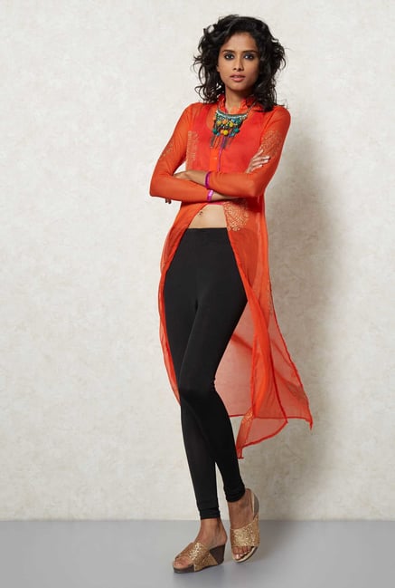 Ira Soleil Orange Tank & Jacket Set Ira Soleil Orange Tank & Jacket Set
