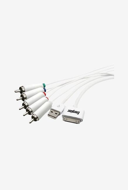 Energizer Hightech LCAEHIPRCA15 1.5m A/V Cable White Energizer Hightech LCAEHIPRCA15 1.5m A/V Cable White