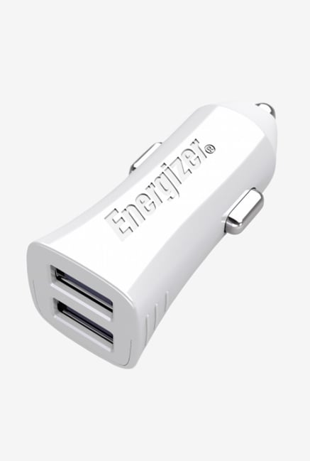 Energizer 3.4A 2USB DCA2CULI3 UL Car Charger White Energizer 3.4A 2USB DCA2CULI3 UL Car Charger White