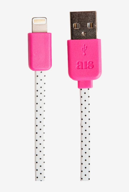 Agent 18 I1SC101-137 LTNG to USB Cable Pink & White Agent 18 I1SC101-137 LTNG to USB Cable Pink & White