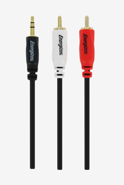 Energizer Classic 1.5m LCAECJACRCA15 3.5mm RCA Cable Black Energizer Classic 1.5m LCAECJACRCA15 3.5mm RCA Cable Black