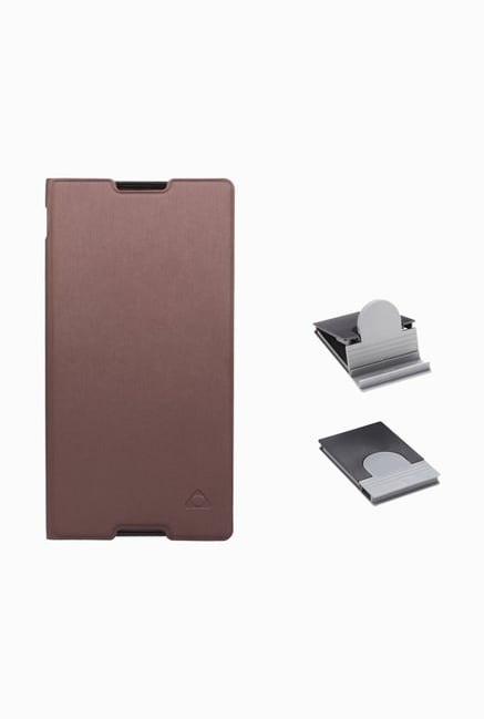 Stuffcool CRSYC3 Flip Cover for Sony Xperia C3/C3 Dual Brown Stuffcool CRSYC3 Flip Cover for Sony Xperia C3/C3 Dual Brown