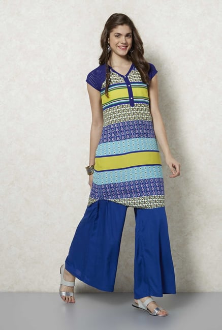 Fusion Beats Multicolor Nila Kurta Fusion Beats Multicolor Nila Kurta