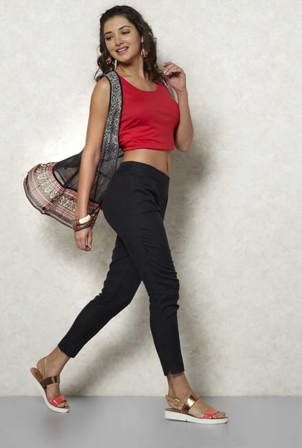 Fusion Beats Black Jacquard Print Shrug Fusion Beats Black Jacquard Print Shrug