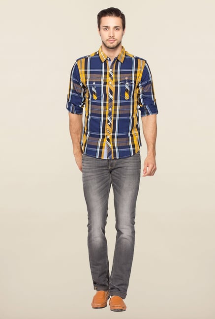 Spykar Multicolor Ranger Checks Casual Shirt Spykar Multicolor Ranger Checks Casual Shirt