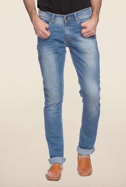 Spykar Sky Blue Denim Jeans Spykar Sky Blue Denim Jeans