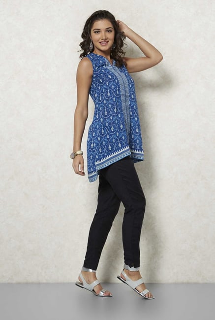 Fusion Beats Black Cotton Trousers Fusion Beats Black Cotton Trousers