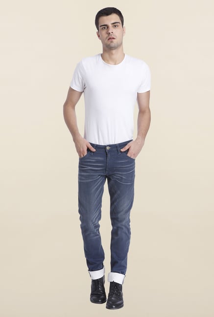 Jack & Jones Dark Blue Glenn Raw Denim Jeans Jack & Jones Dark Blue Glenn Raw Denim Jeans