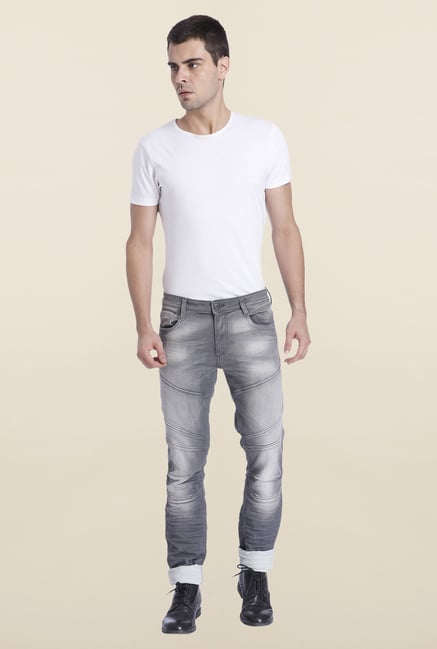 Jack & Jones Grey Tim Slim Fit Jeans Jack & Jones Grey Tim Slim Fit Jeans