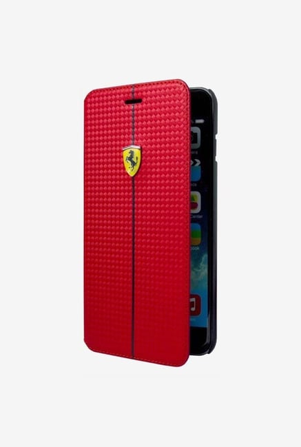 Ferrari FEFOCFLBKP6LRE iPhone 6 PLUS Case Red Ferrari FEFOCFLBKP6LRE iPhone 6 PLUS Case Red