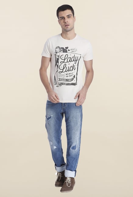 Jack & Jones Rainy Day Slim Fit T Shirt Jack & Jones Rainy Day Slim Fit T Shirt