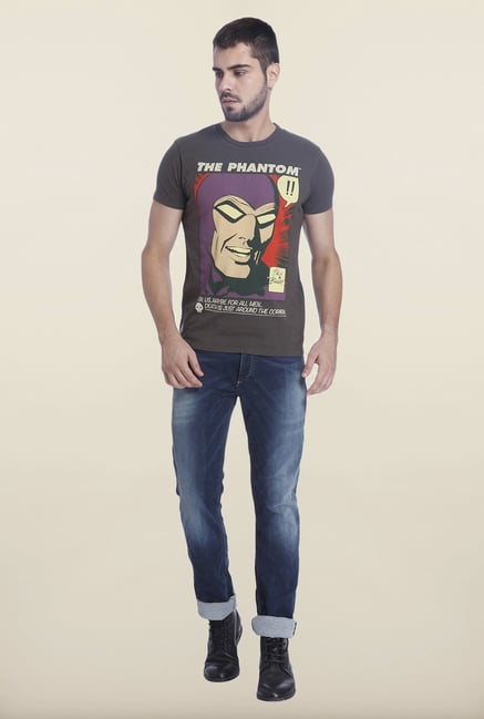 Jack & Jones Raven Crew Neck Printed T Shirt Jack & Jones Raven Crew Neck Printed T Shirt