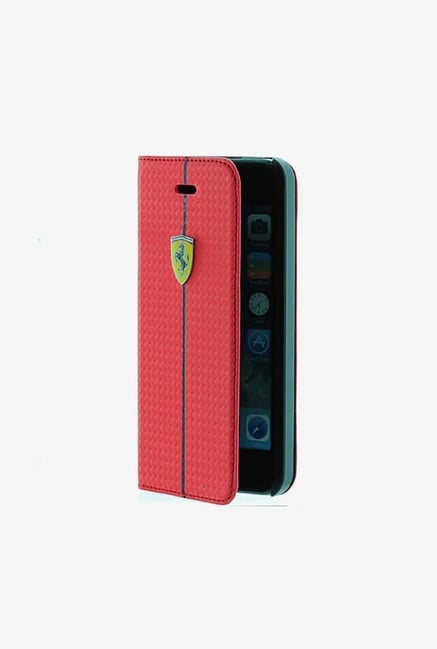 Ferrari FEFOCFLBK5RE iPhone 5 Case Red Ferrari FEFOCFLBK5RE iPhone 5 Case Red