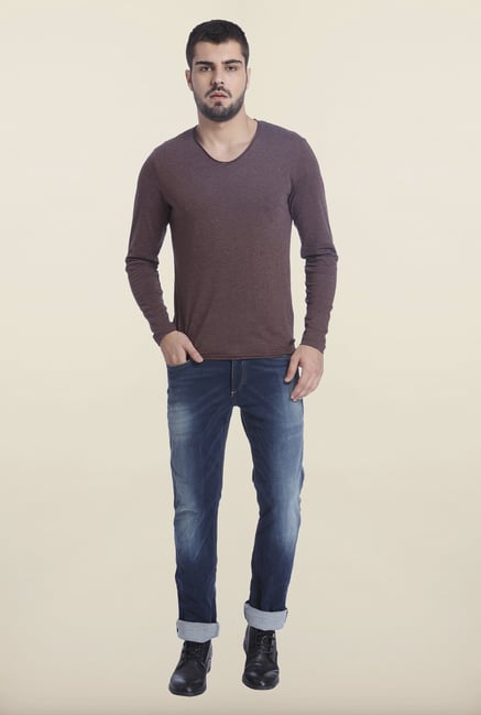 Jack & Jones Fudge V Neck Solid T Shirt Jack & Jones Fudge V Neck Solid T Shirt
