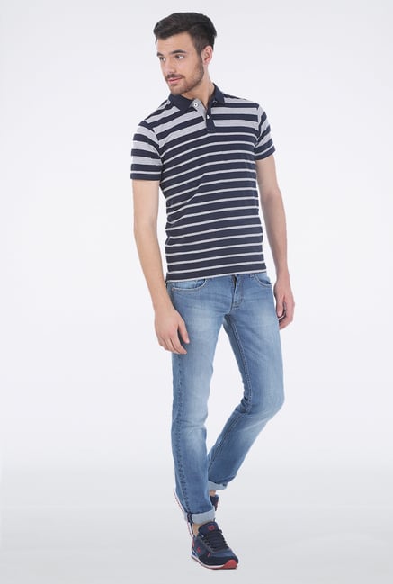 Basics Navy Polo T Shirt Basics Navy Polo T Shirt