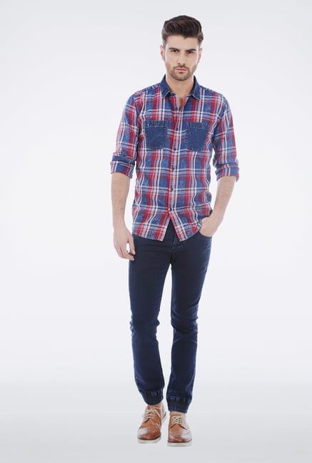 Basics Red Worn Out Shirt Basics Red Worn Out Shirt
