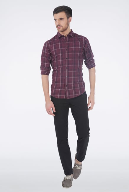 Basics Purple Casual Shirt Basics Purple Casual Shirt