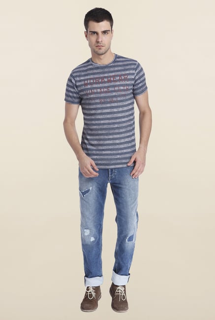 Jack & Jones Black Striped T Shirt Jack & Jones Black Striped T Shirt