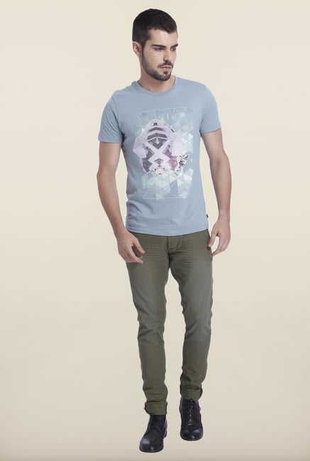 Jack & Jones Citadel Printed Cotton T Shirt Jack & Jones Citadel Printed Cotton T Shirt