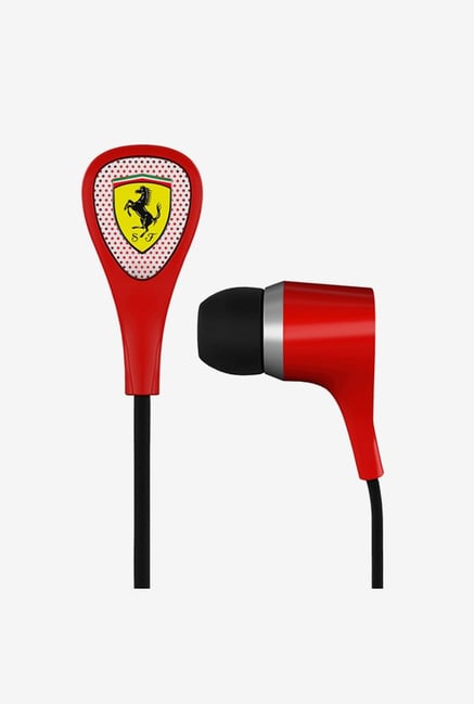 Ferrari S 100 In the Ear Headphone Red Ferrari S 100 In the Ear Headphone Red