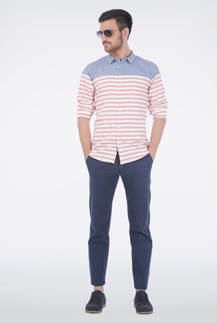 Basics Pink Stripe Shirt Basics Pink Stripe Shirt