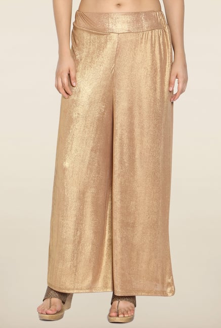 Soch Dull Gold Metallic Palazzo Soch Dull Gold Metallic Palazzo