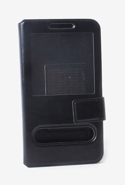 Callmate Window Sticker Flip Cover for Micromax A84 Black Callmate Window Sticker Flip Cover for Micromax A84 Black