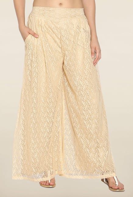 Soch Beige Netted Palazzo Soch Beige Netted Palazzo