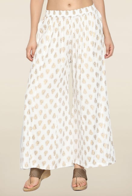 Soch Off White Printed Palazzo Soch Off White Printed Palazzo