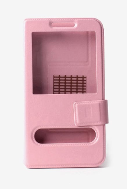 Callmate Window Sticker Flip Cover Light Pink For S6312 Callmate Window Sticker Flip Cover Light Pink For S6312