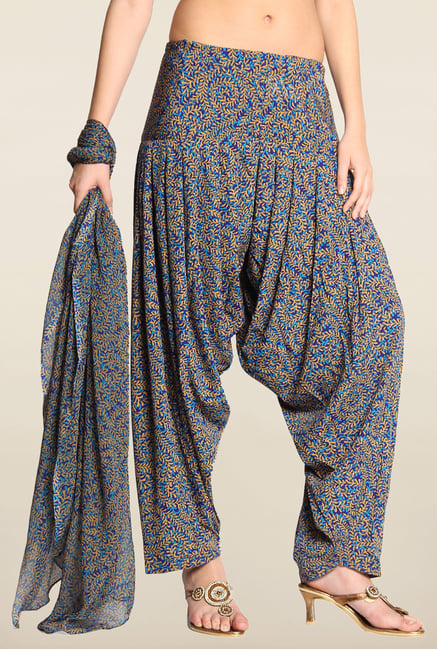 Soch Multicolor Printed Patiala Dupatta Set Soch Multicolor Printed Patiala Dupatta Set