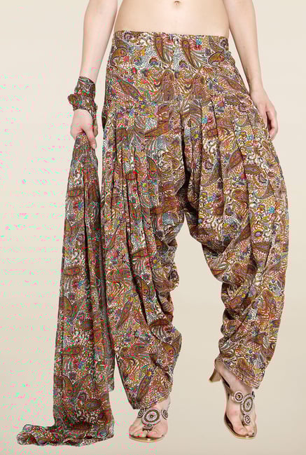 Soch Multicolor Patiala Dupatta Set Soch Multicolor Patiala Dupatta Set