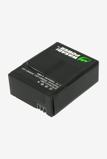 Wasabi Power Battery For Gopro 1200Mah - Black Wasabi Power Battery For Gopro 1200Mah - Black