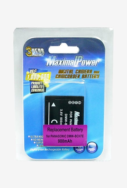 Maximal power Dmw-Bch7 Li-Ion Rechargeable Digital Camera Battery For Panasonic Lumix Dmc-Fp1 - Black Maximal power Dmw-Bch7 Li-Ion Rechargeable Digital Camera Battery For Panasonic Lumix Dmc-Fp1 - Black